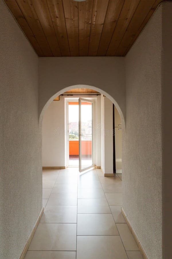 Inre av det moderna huset, inget inom arkivbilder Inre av det moderna huset, inget inom arkivbilder