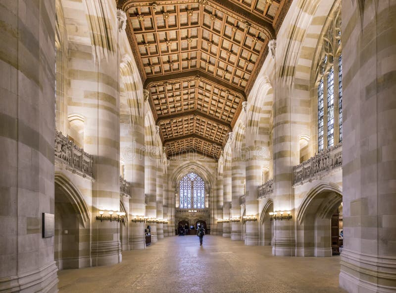 Inre av det Yale University arkivet royaltyfria bilder Inre av det Yale University arkivet royaltyfria bilder