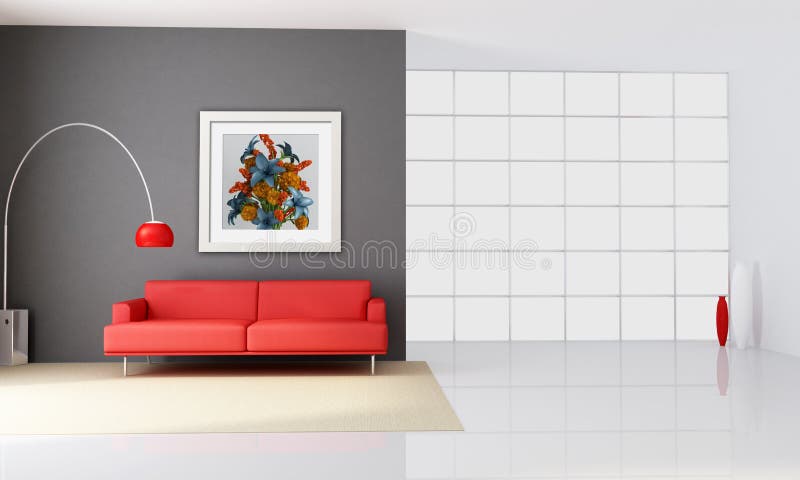 Inre minimalist stock illustrationer