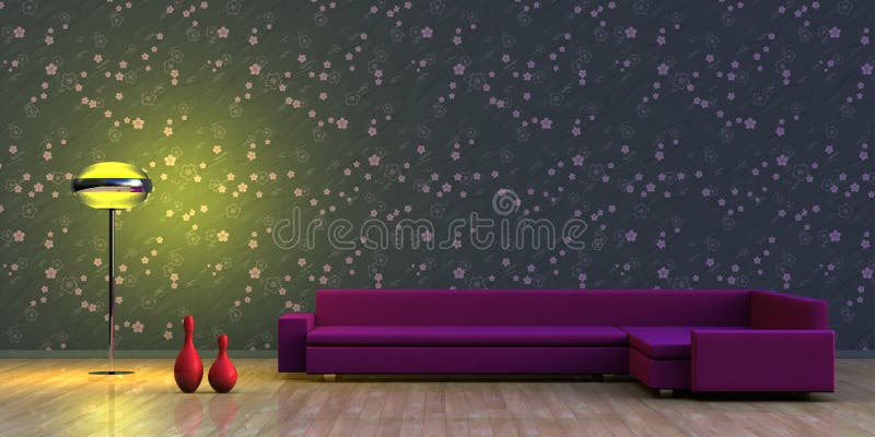 Inre minimalist stock illustrationer