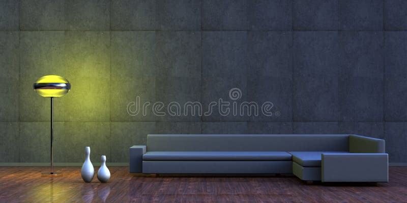 Inre minimalist royaltyfri illustrationer