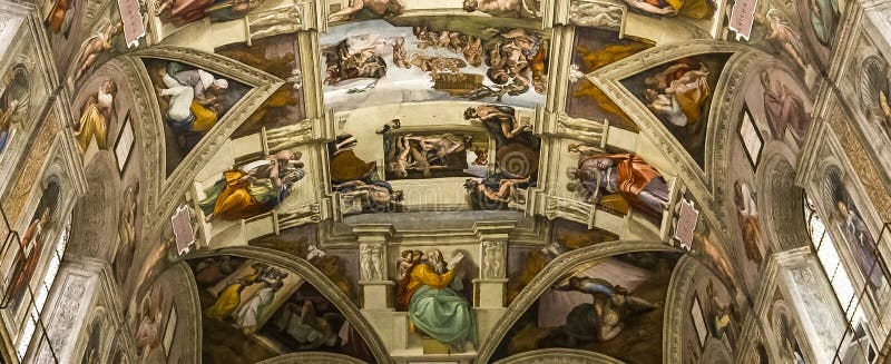Inre och detaljer av det Sistine kapellet, Vatican City royaltyfri fotografi Inre och detaljer av det Sistine kapellet, Vatican City royaltyfri fotografi