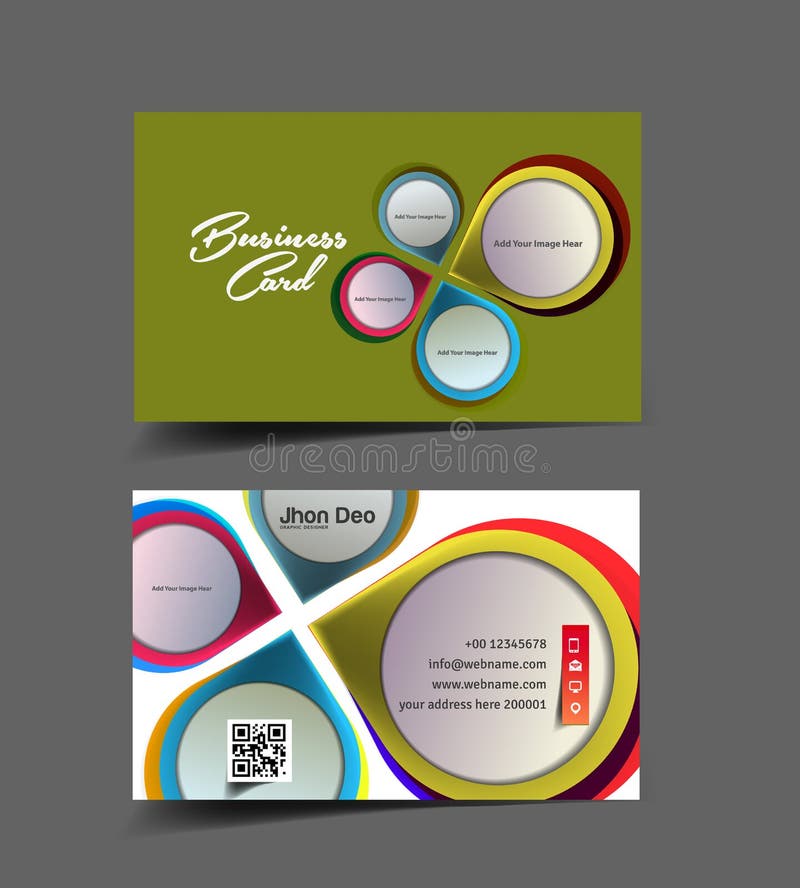 Inreformgivare Business Card vektor illustrationer Inreformgivare Business Card vektor illustrationer