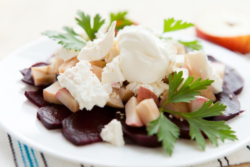 Insalata di zucca arrostita fotografia stock