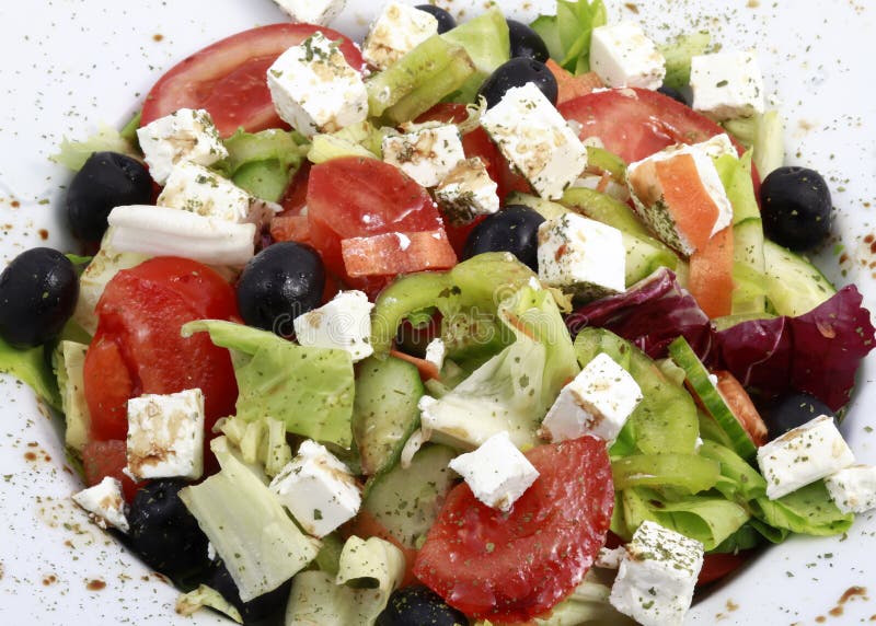 Insalata greca fotografie stock Insalata greca fotografie stock