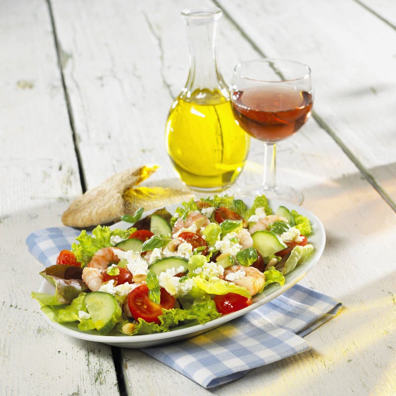 Insalata greca fotografia stock Insalata greca fotografia stock