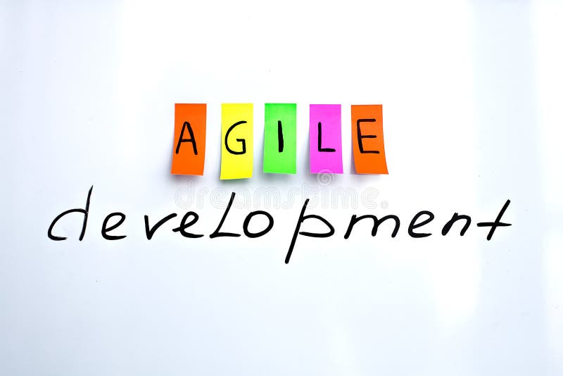 Inscriptions d'image du développement agile image stock Inscriptions d'image du développement agile image stock