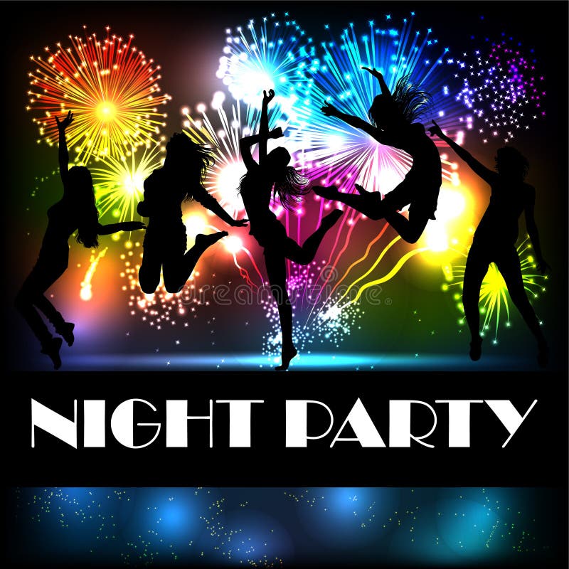 Flyer Vectoriel de Soirée illustration libre de droits