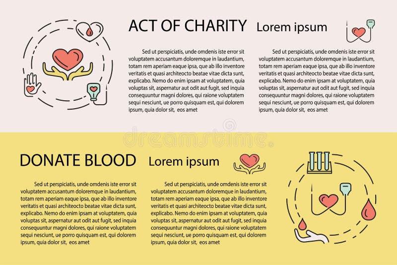 Insegna di donazione e di carità illustrazione vettoriale Insegna di donazione e di carità illustrazione vettoriale