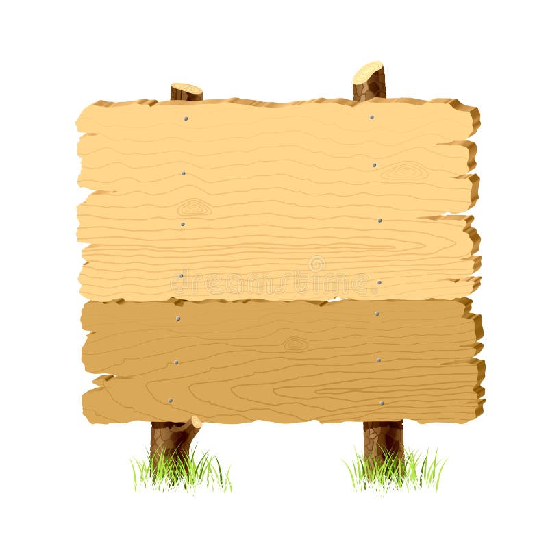 Insegna di legno illustrazione di stock Insegna di legno illustrazione di stock