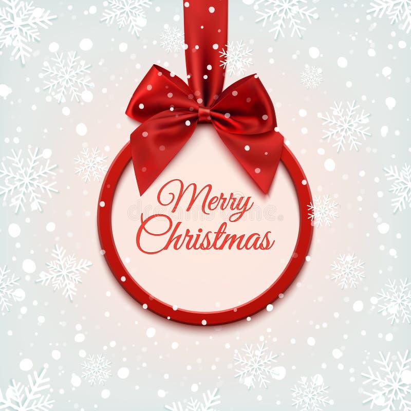 Insegna rotonda di Buon Natale illustrazione vettoriale Insegna rotonda di Buon Natale illustrazione vettoriale