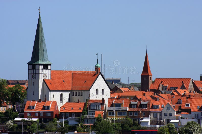InselKanal DänemarkBornholm Von Ronne Stockbild Bild von baltisch