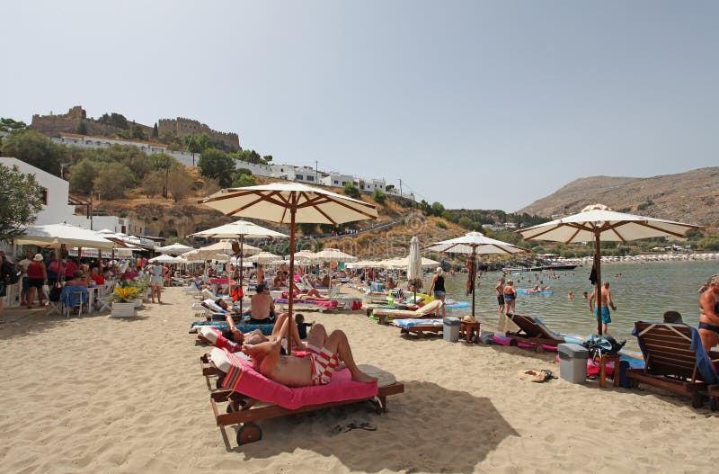 Insel Lindos Rhodos, Griechenland stockfotos Insel Lindos Rhodos, Griechenland stockfotos