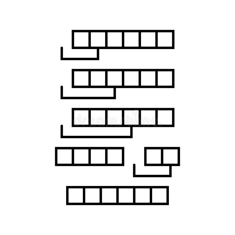 Insertion sort algorithm line icon vector illustration royalty free illustration