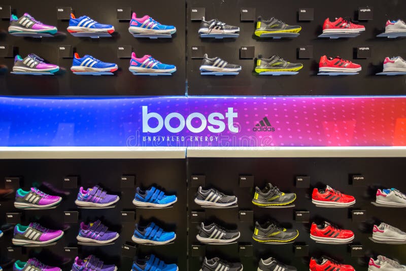 Inside Adidas Store in Siam Paragon Shopping Mall at Bangkok , Thailand ...