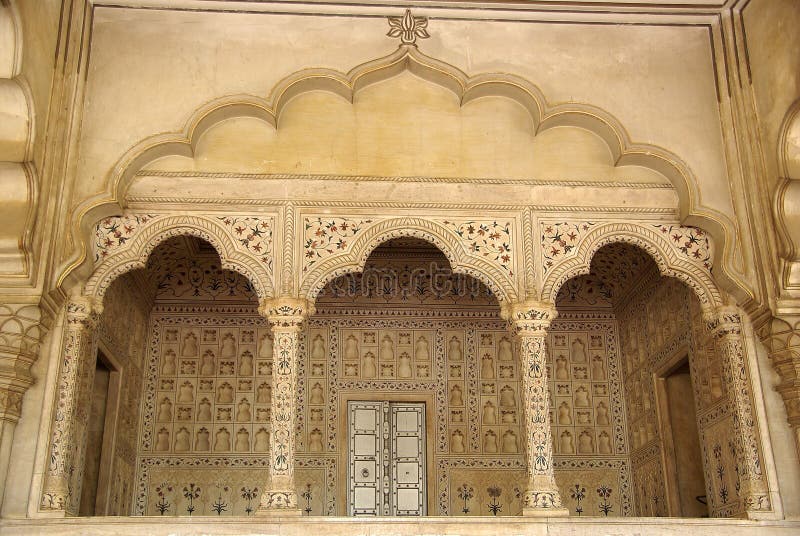 Inside Agra fort, India