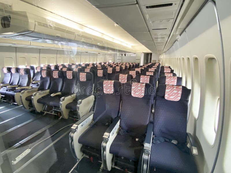 Inside Boeing 747, Air and Space Museum le Bourget, Paris, France