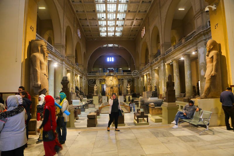 Inside Cairo Museum - Egypt royalty free stock images