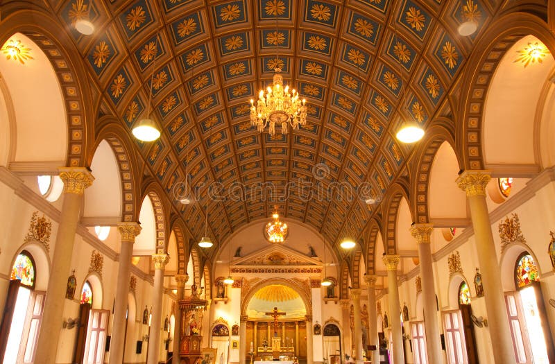 Inside of Catholic church