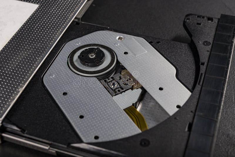 Laser inside DVD drive stock image. Image of card, lens 8162193