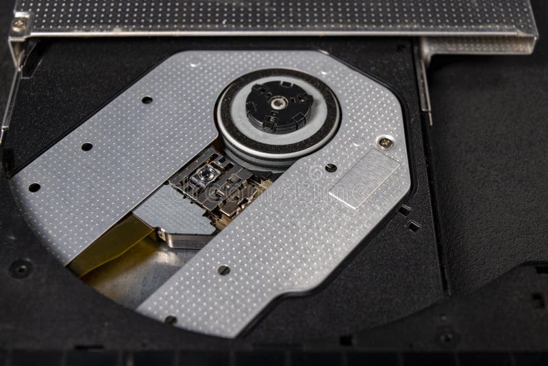 Laser inside DVD drive stock image. Image of card, lens 8162193