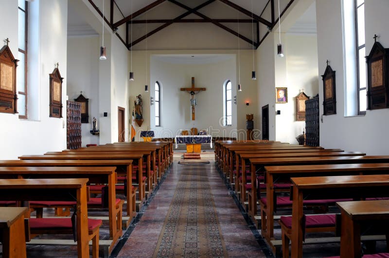 Inside a church