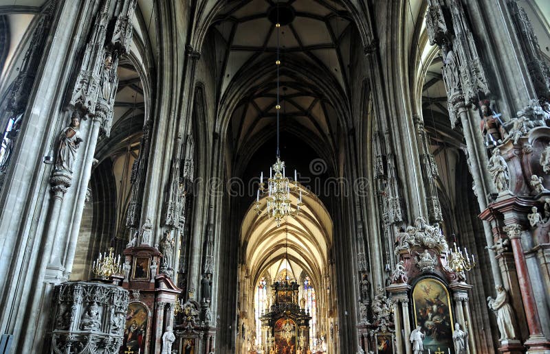 Inside a church