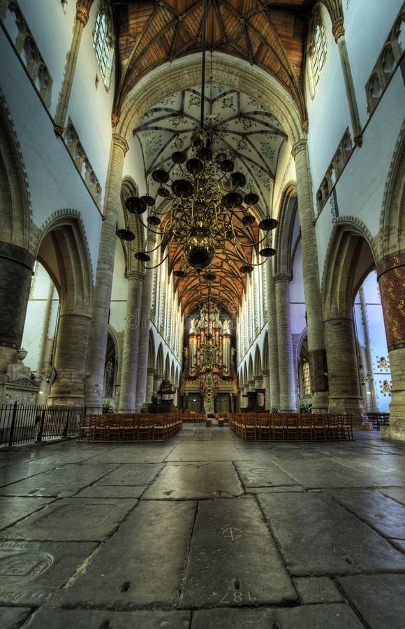 Inside church