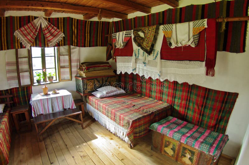 Interior of traditional country house - Romania