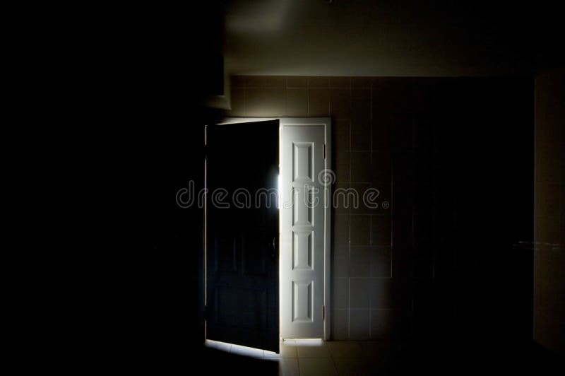 Inside a dark room
