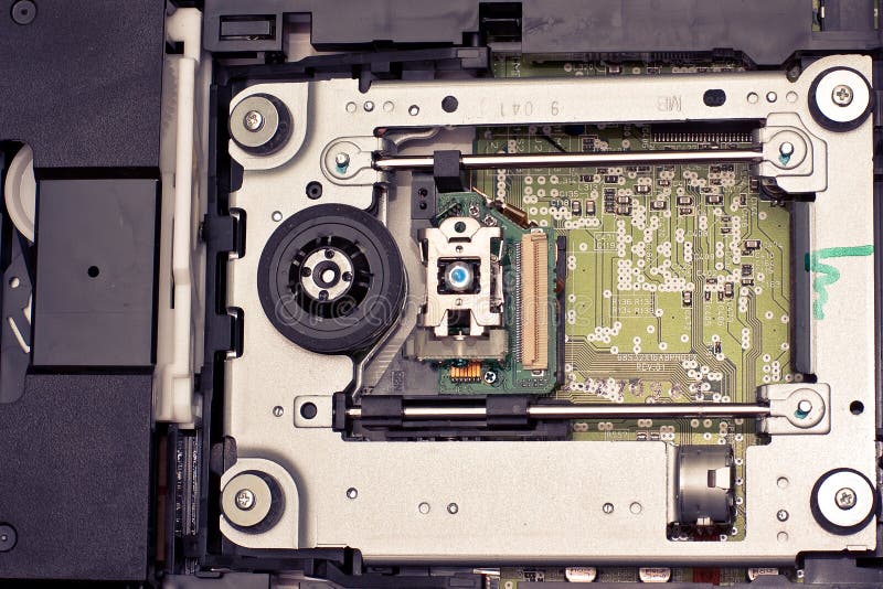 Inside of the DVD drive