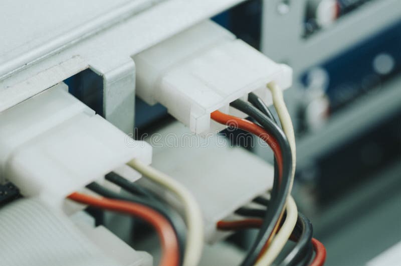 Inside Electronic Device, Power Supply Cable Attach To the External