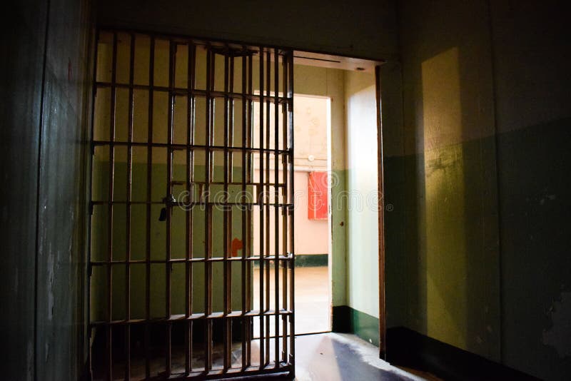 Photo taken from inside one of the Alcatraz Prison cells &#x28;Isolation, D-Block. Photo taken from inside one of the Alcatraz Prison cells &#x28;Isolation, D-Block