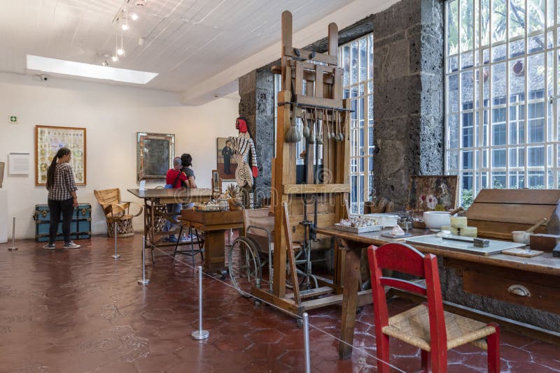 Inside of the Exhibition of the Frida Kahlo Museums Collection