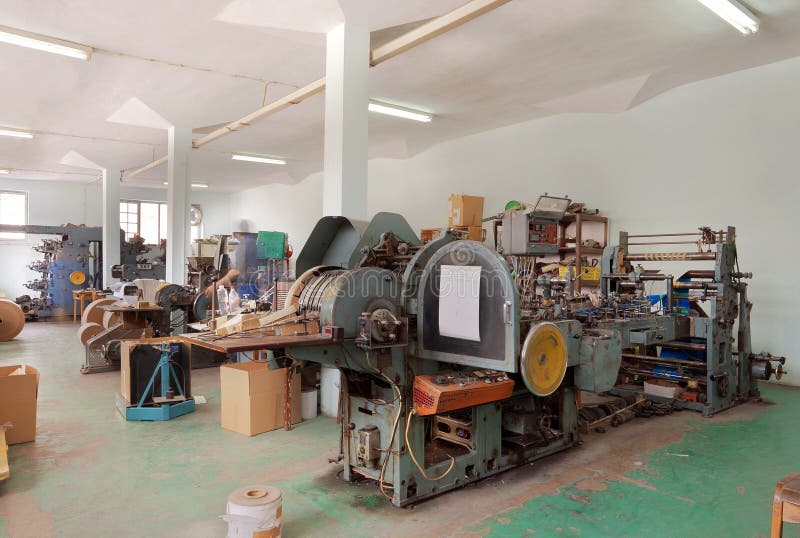 Inside factory