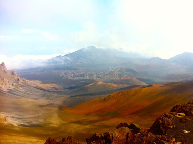 Inside The Halaekala Volcano, Maui royalty free stock photography