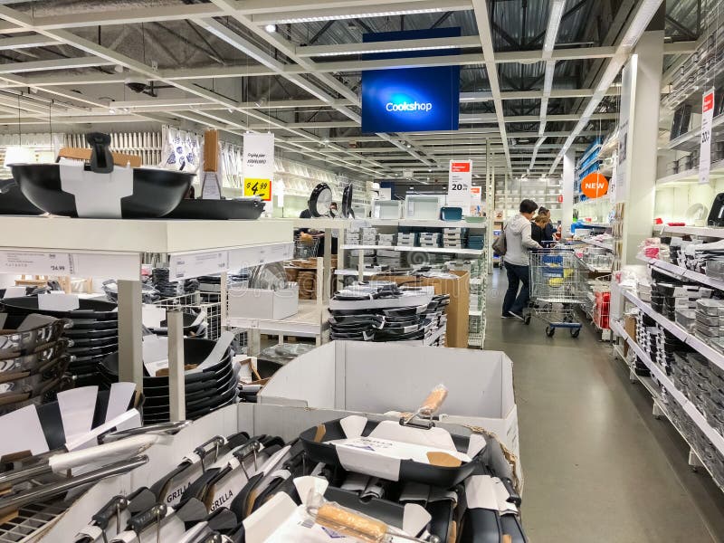 Inside an IKEA store editorial stock image. Image of cook 125115359