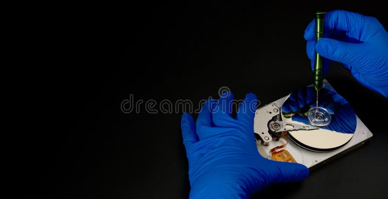 Inside of Internal Harddrive HDD Stock Photo - Image of capacity