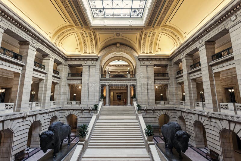 Inside Manitoba Legislative Building in Winnipeg