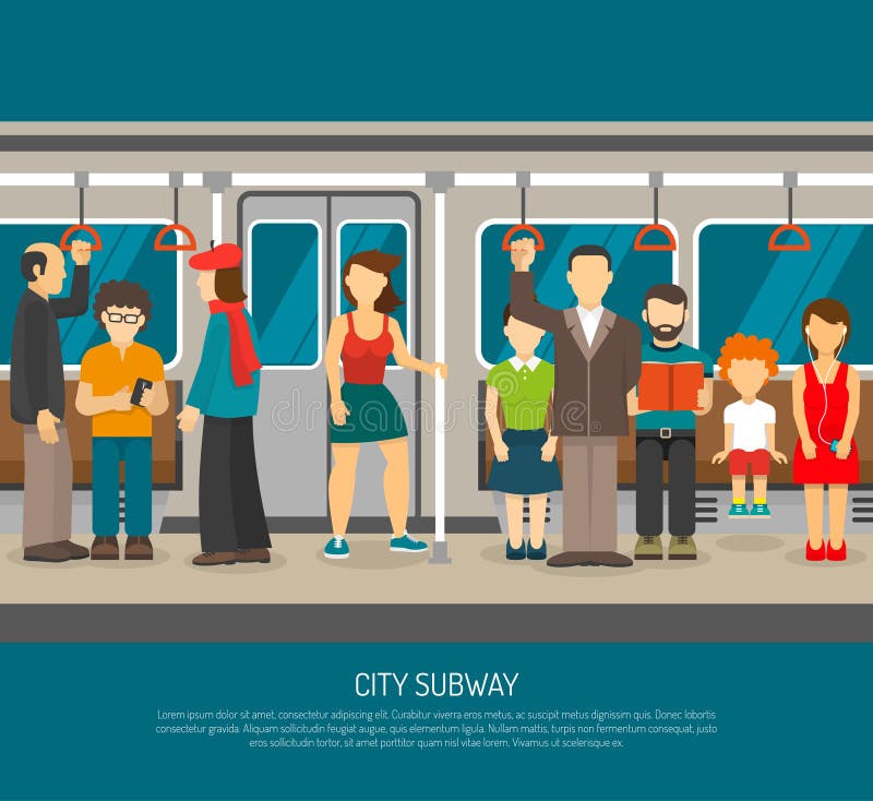 Inside metro plakat ilustracja wektor Inside metro plakat ilustracja wektor