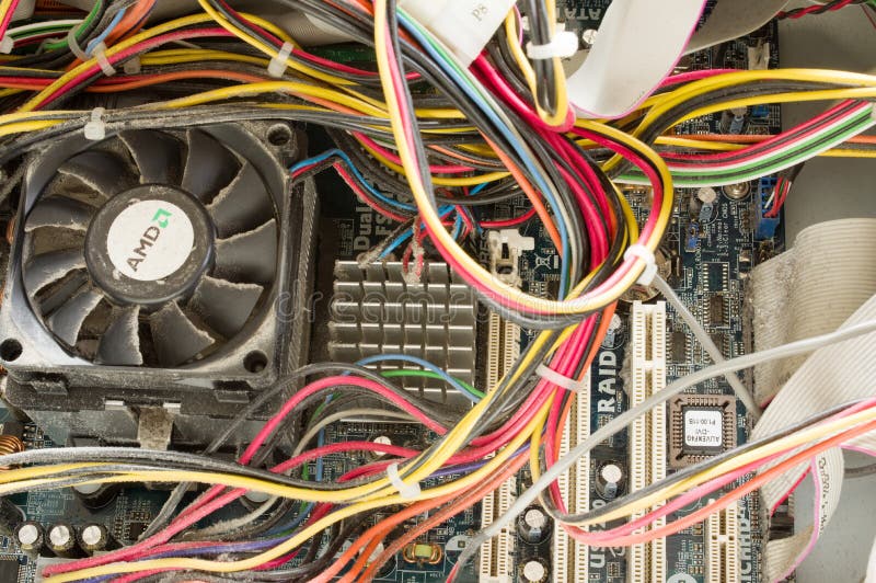 The Inside a Modern Computer Editorial Image - Image of device, components: