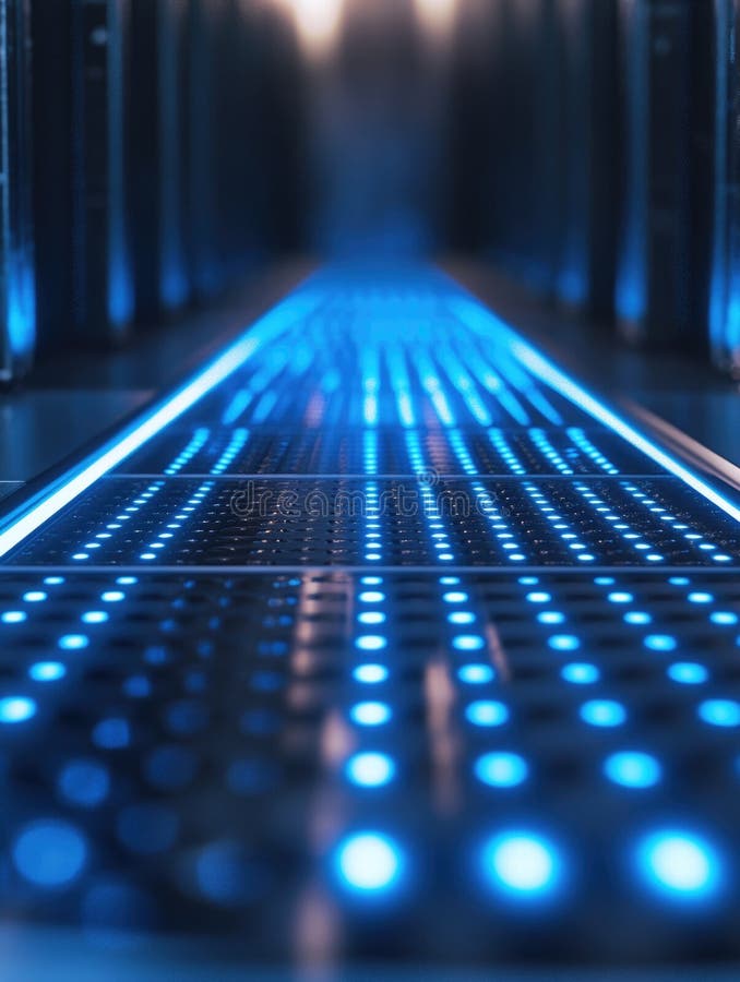 High-Tech Data Center stock photo