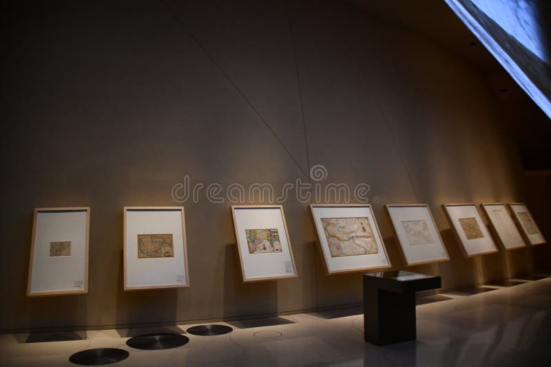 Inside the National Museum of Qatar in Doha, Qatar Editorial Stock ...