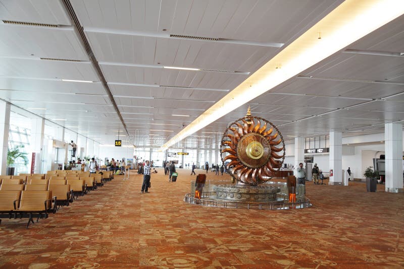 Inside New Delhi International Airport Editorial Stock Photo - Image of