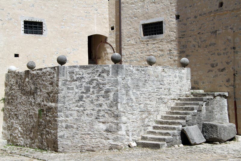 Inside old castle in Pazin, Istria