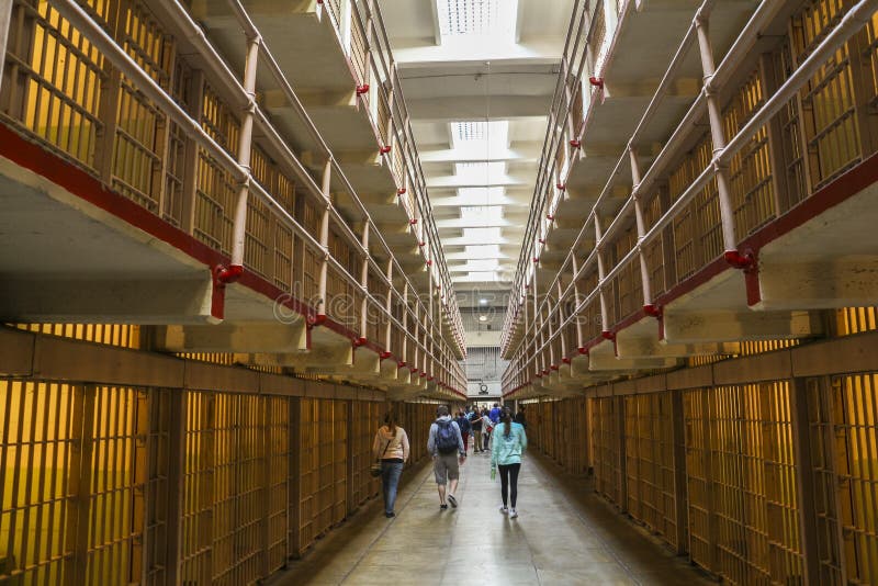 Inside the prison of Alcatraz in San Francisco