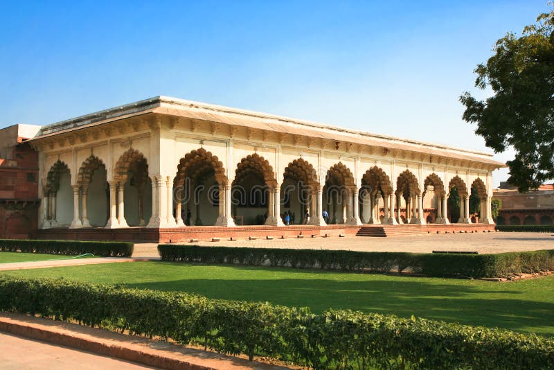 Inside of the Red Fort in Agra