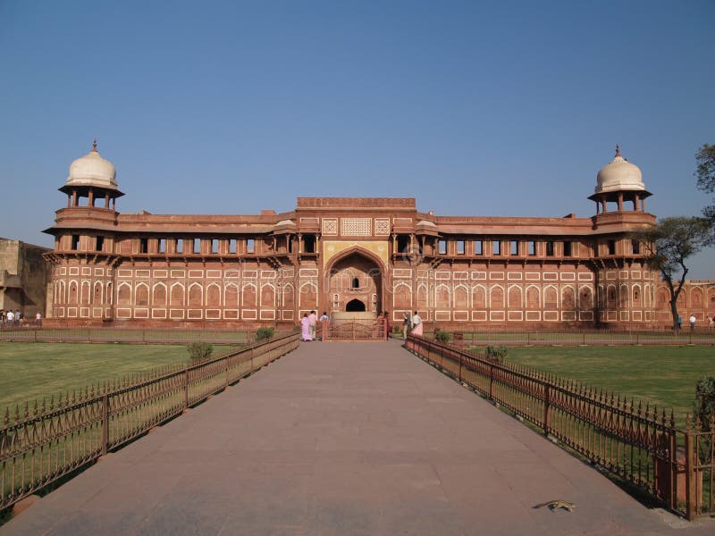 Inside of the Red Fort in Agra