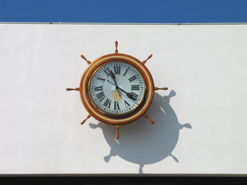 Inside Ship Helm Setting Clock Picture. Image 6025831