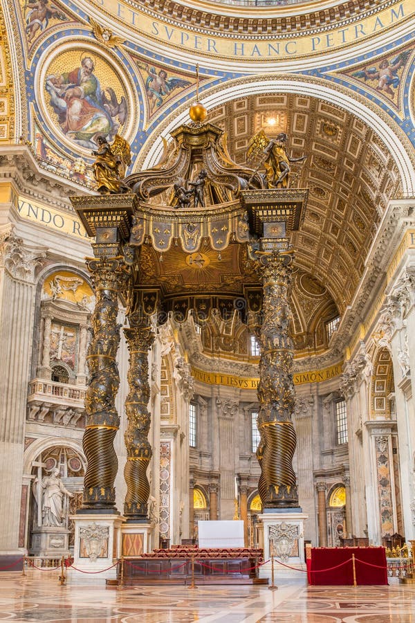Inside the St. Peter S Basilica in Vatican Editorial Photography ...